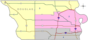 Douglas county court color map