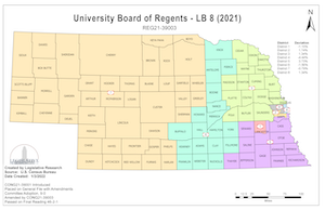 Nebraska Regents color map